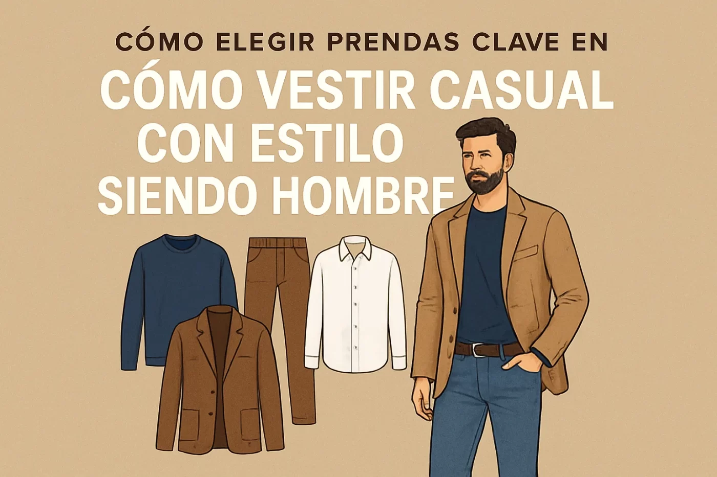 cómo elegir prendas clave en Cómo vestir casual con estilo siendo hombre