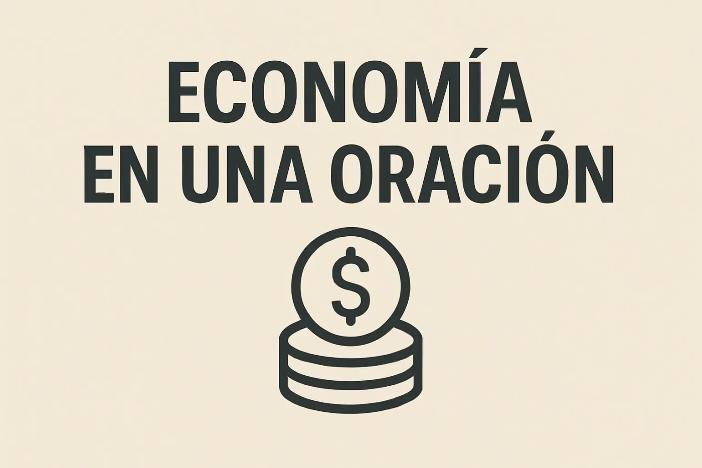 economía en una oración