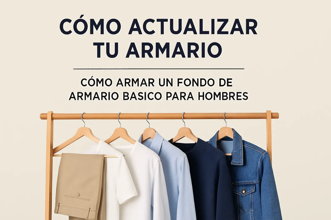 cómo actualizar tu armario con Cómo armar un fondo de armario básico para hombres