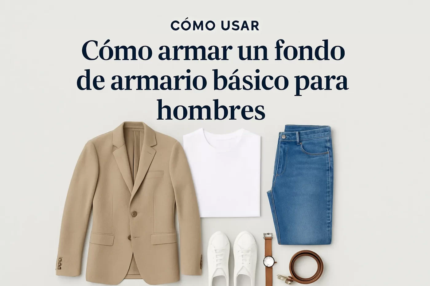 cómo usar Cómo armar un fondo de armario básico para hombres