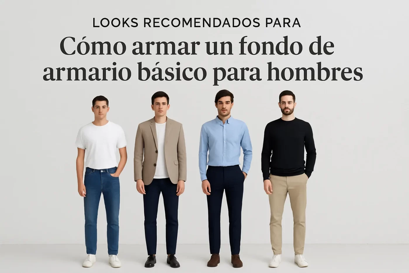 looks recomendados para Cómo armar un fondo de armario básico para hombres