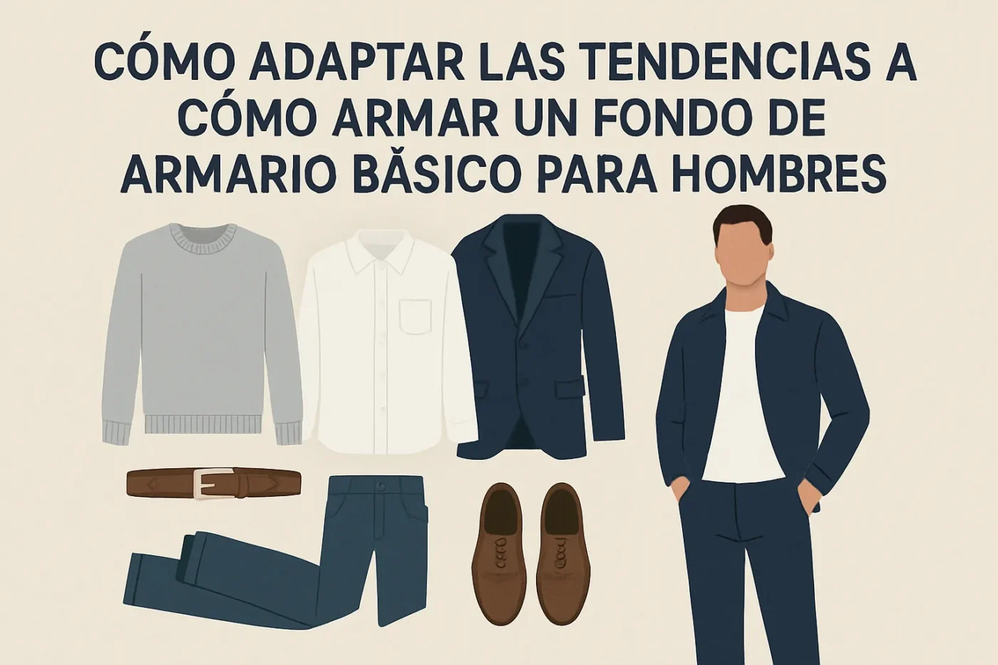 cómo adaptar las tendencias a Cómo armar un fondo de armario básico para hombres