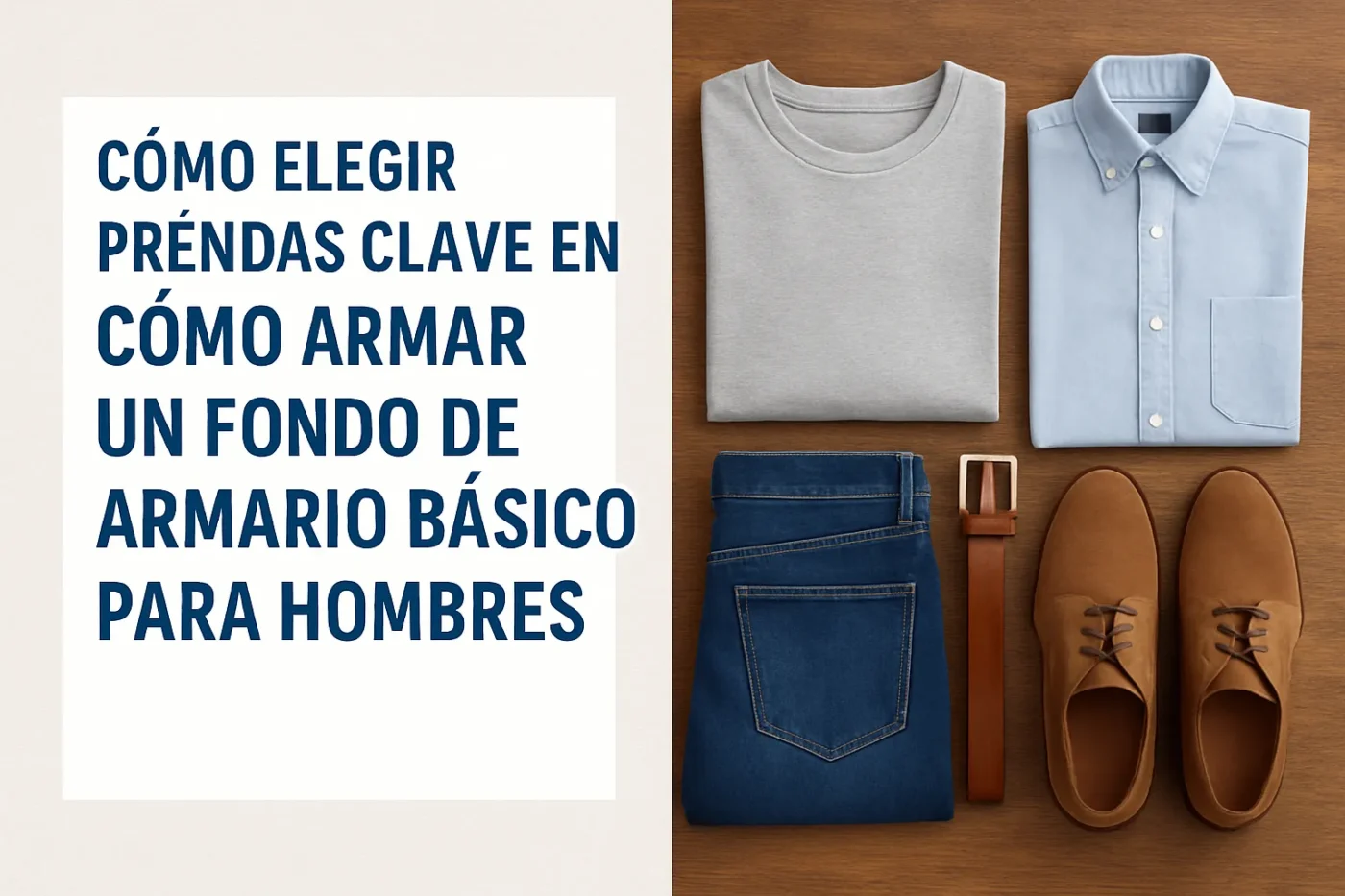 cómo elegir prendas clave en Cómo armar un fondo de armario básico para hombres