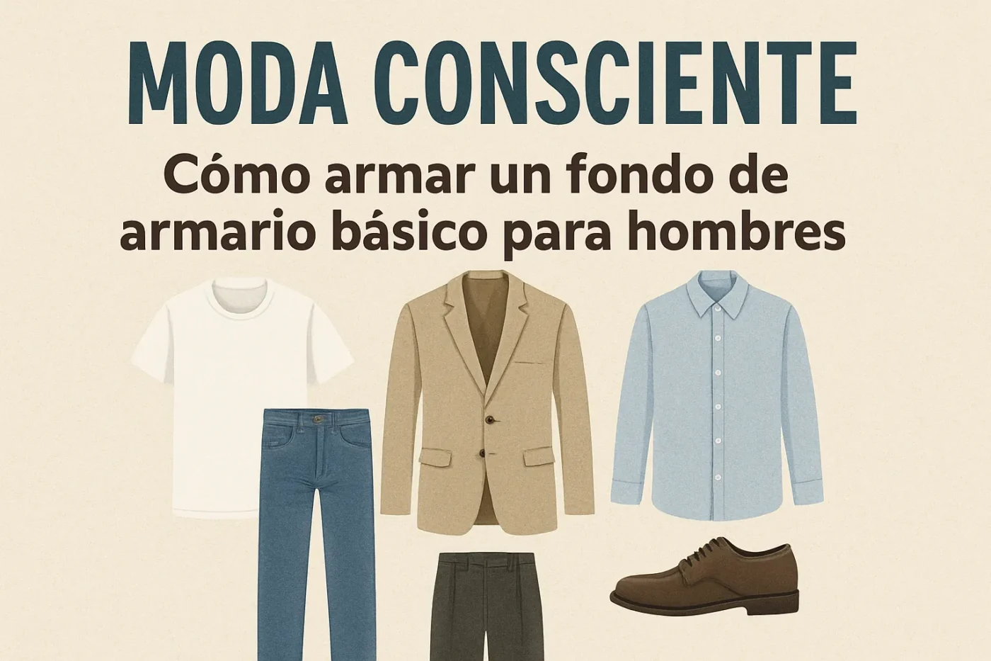 moda consciente con Cómo armar un fondo de armario básico para hombres