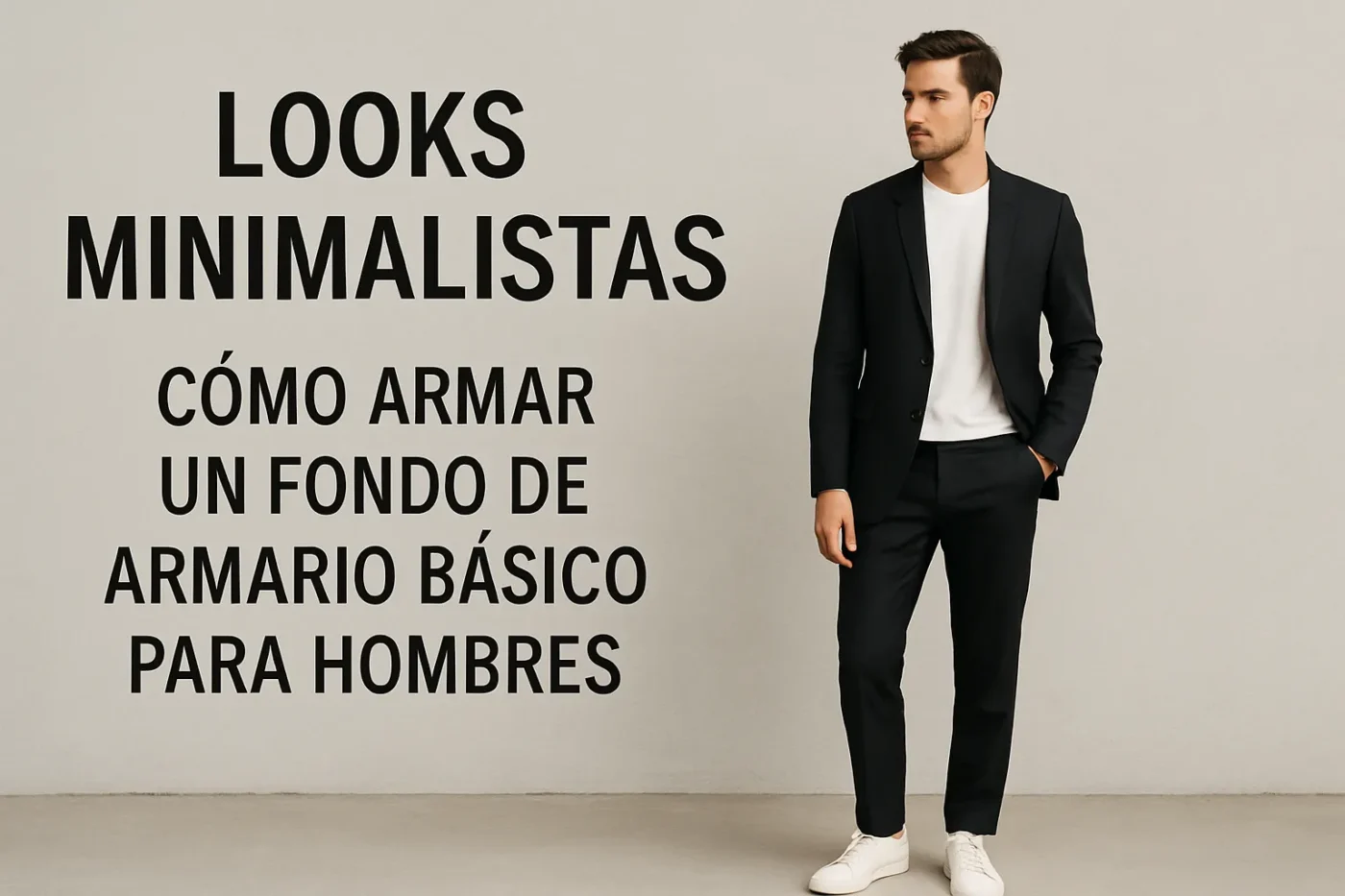 looks minimalistas con Cómo armar un fondo de armario básico para hombres