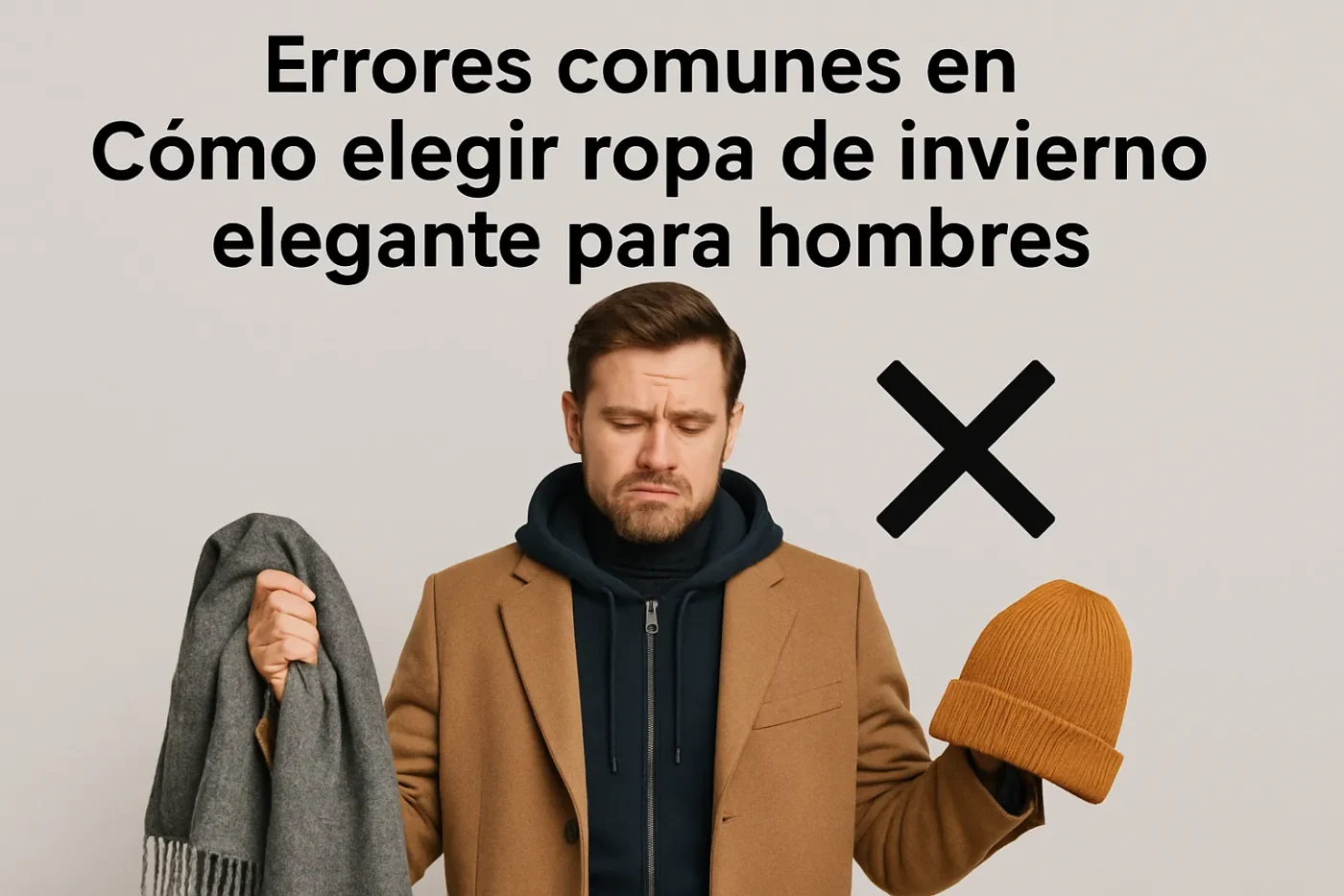 errores comunes en Cómo elegir ropa de invierno elegante para hombres