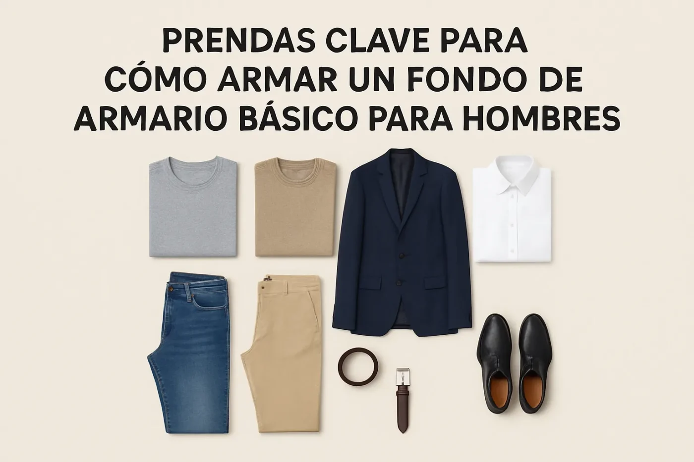 prendas clave para Cómo armar un fondo de armario básico para hombres
