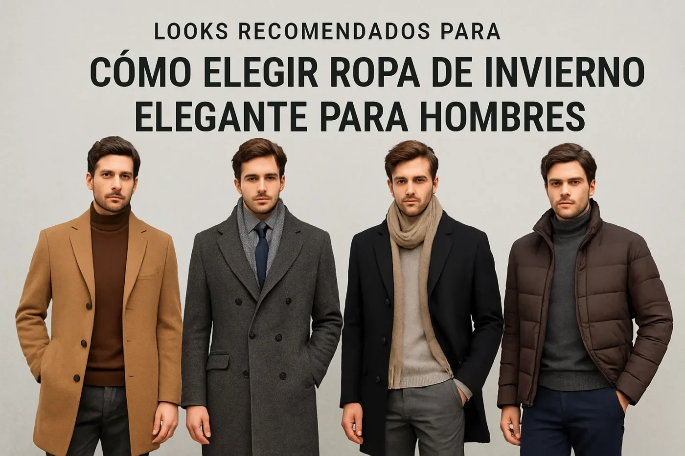looks recomendados para Cómo elegir ropa de invierno elegante para hombres