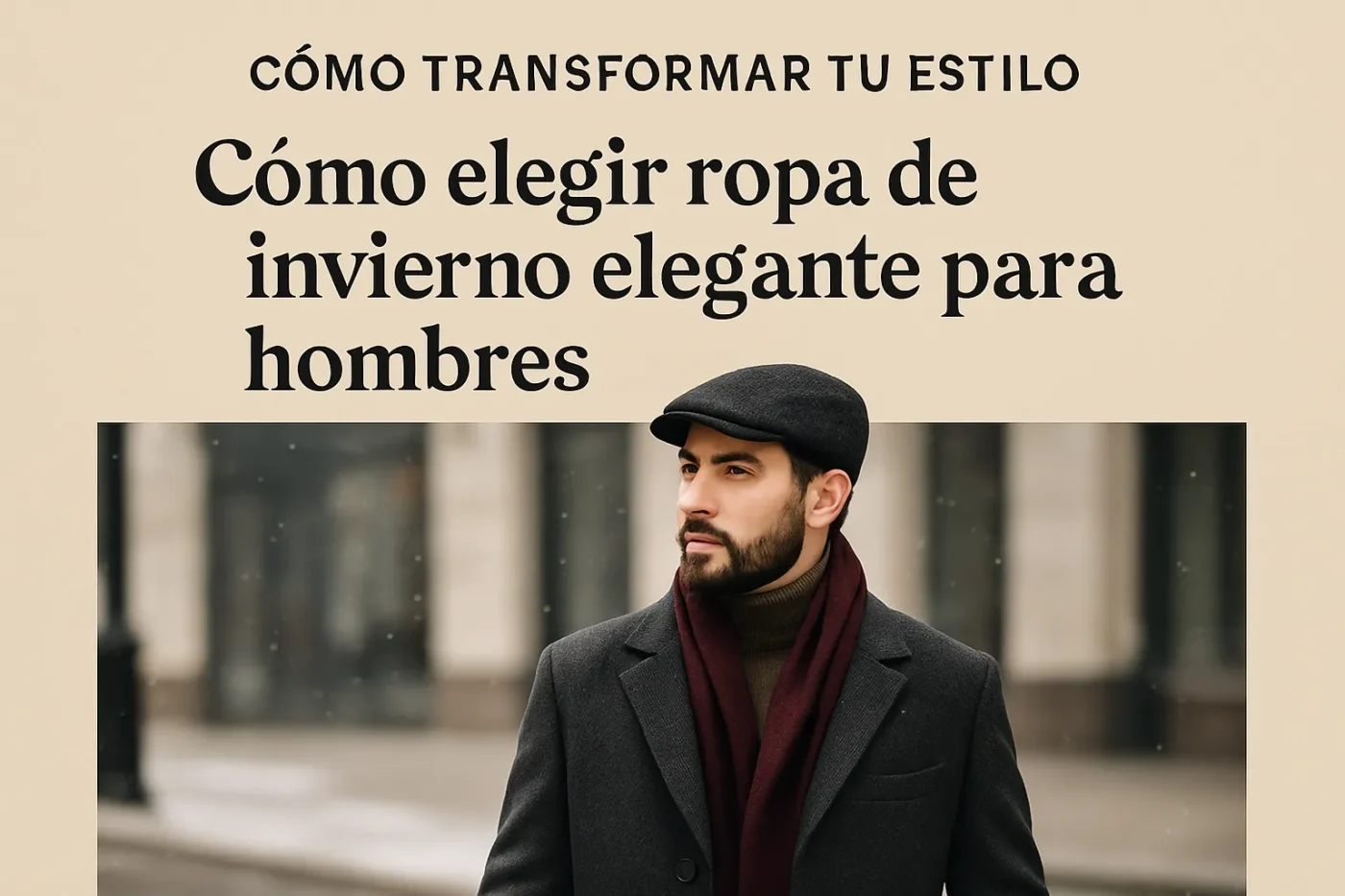 cómo transformar tu estilo con Cómo elegir ropa de invierno elegante para hombres