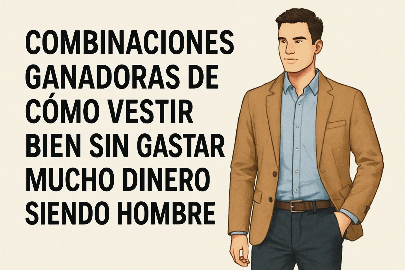 combinaciones ganadoras de Cómo vestir bien sin gastar mucho dinero siendo hombre