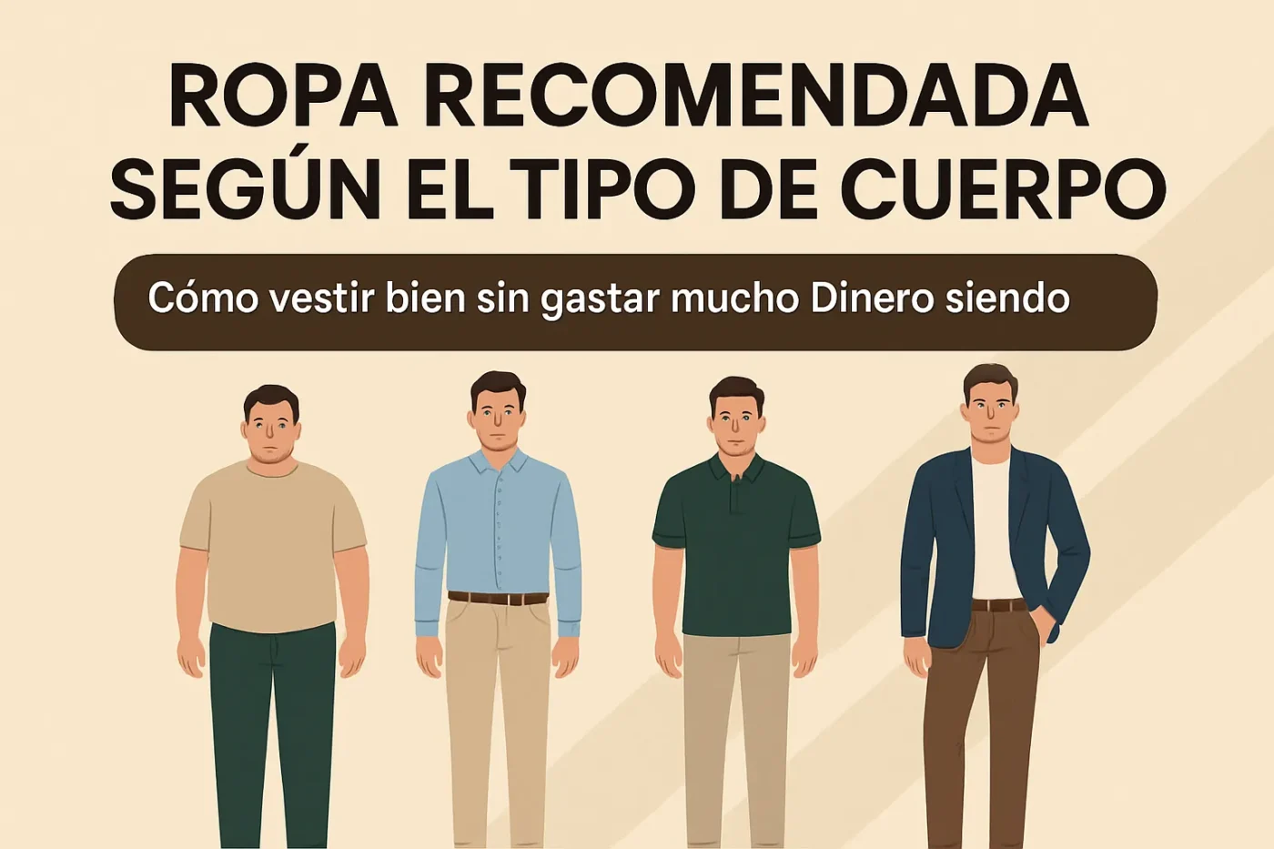 ropa recomendada según el tipo de cuerpo con Cómo vestir bien sin gastar mucho dinero siendo hombre