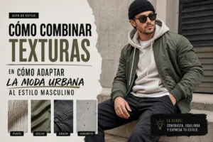 cómo combinar texturas en Cómo adaptar la moda urbana al estilo masculino