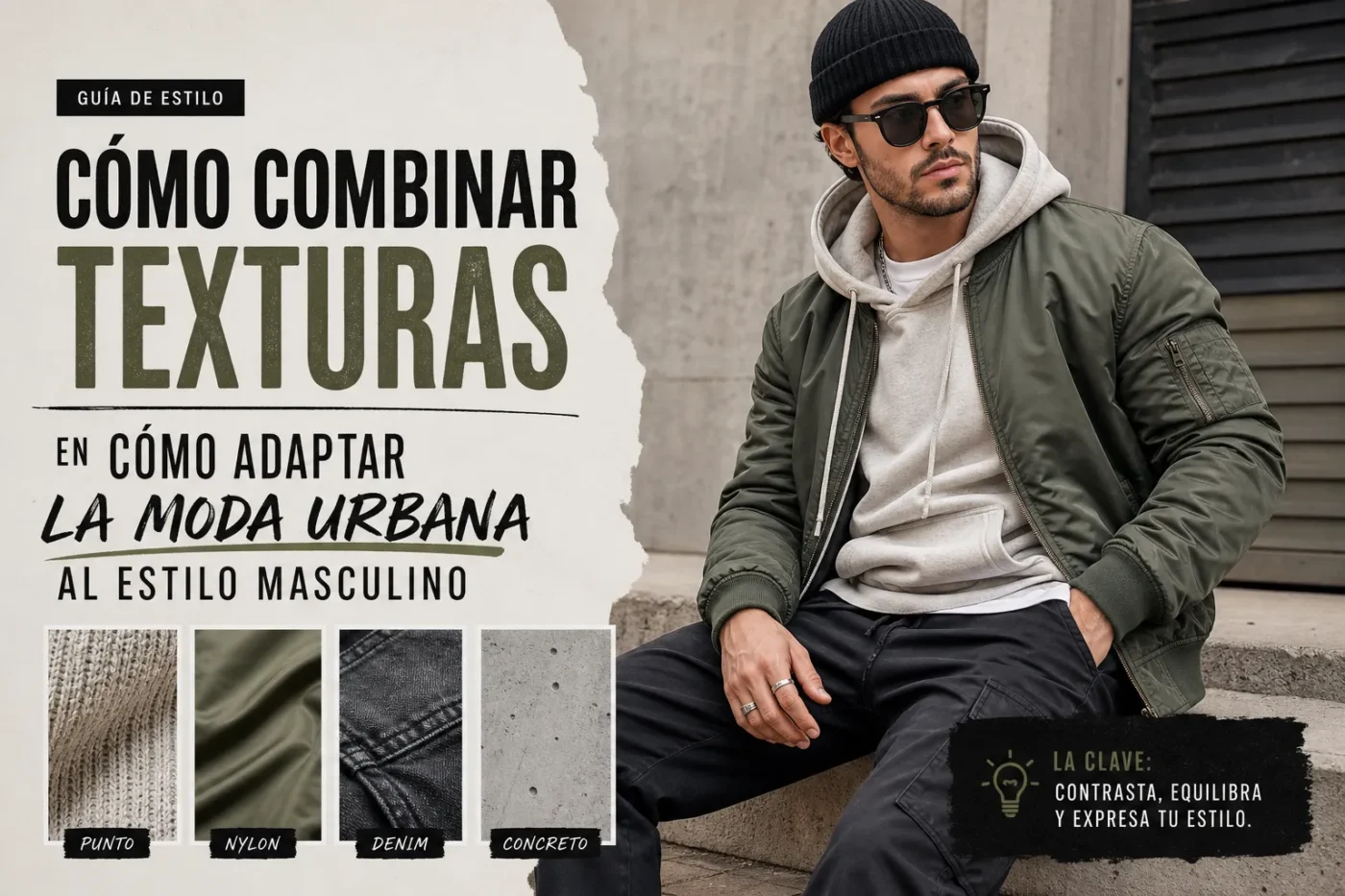 como-combinar-texturas-en-Como-adaptar-la-moda-urbana-al-estilo-masculino - ND - Noticiario Digital cómo combinar texturas en Cómo adaptar la moda urbana al estilo masculino