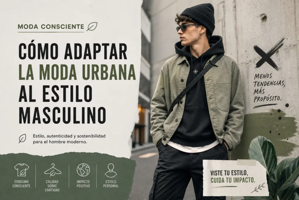 moda consciente con Cómo adaptar la moda urbana al estilo masculino