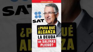 Thumbnail de Expansión Explica: retrato de un hombre de traje y gafas junto al logo SAT y el texto '¿Para qué alcanza la deuda de Salinas Pliego?'