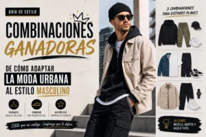 combinaciones ganadoras de Cómo adaptar la moda urbana al estilo masculino