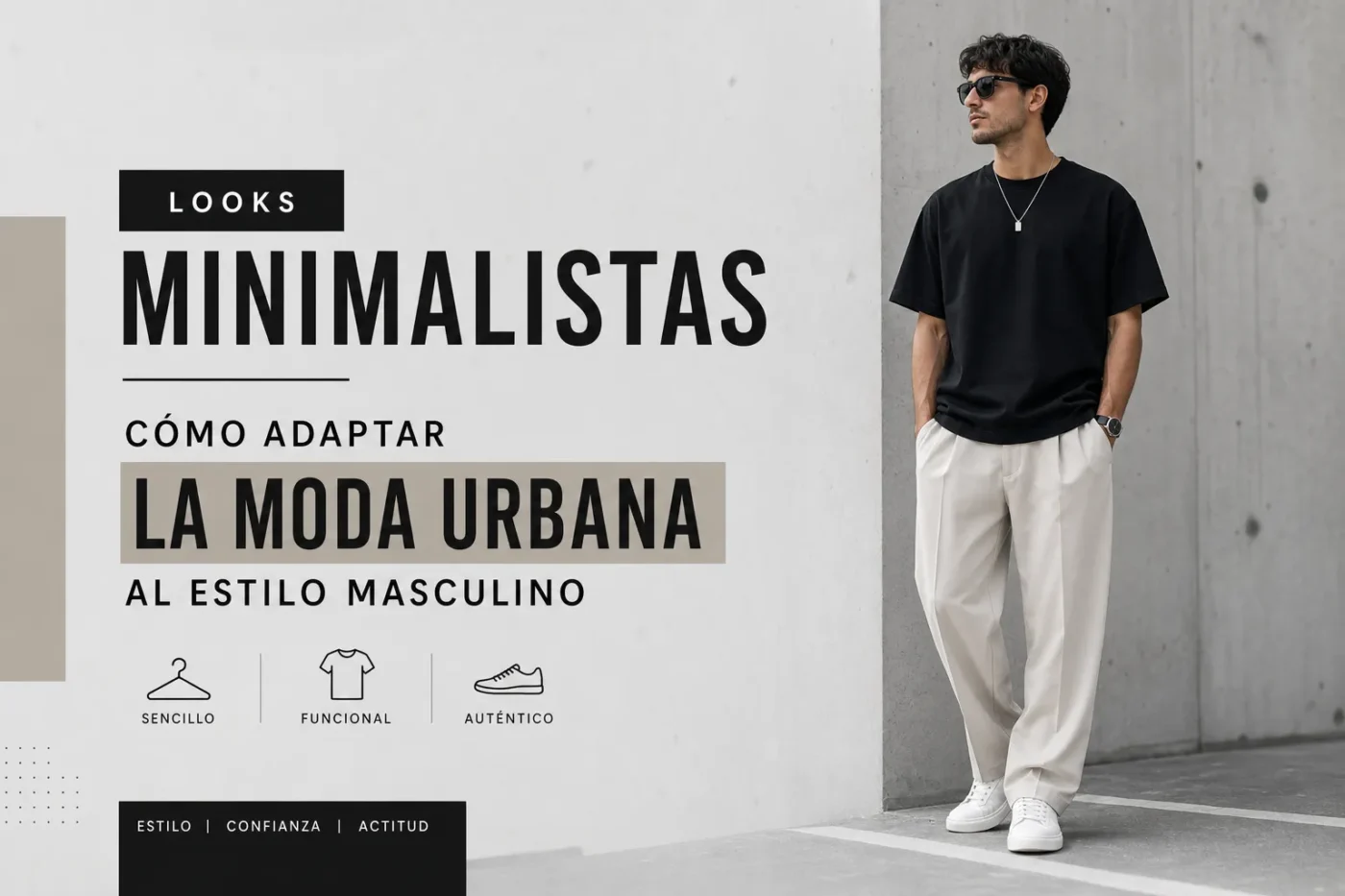 looks minimalistas con Cómo adaptar la moda urbana al estilo masculino