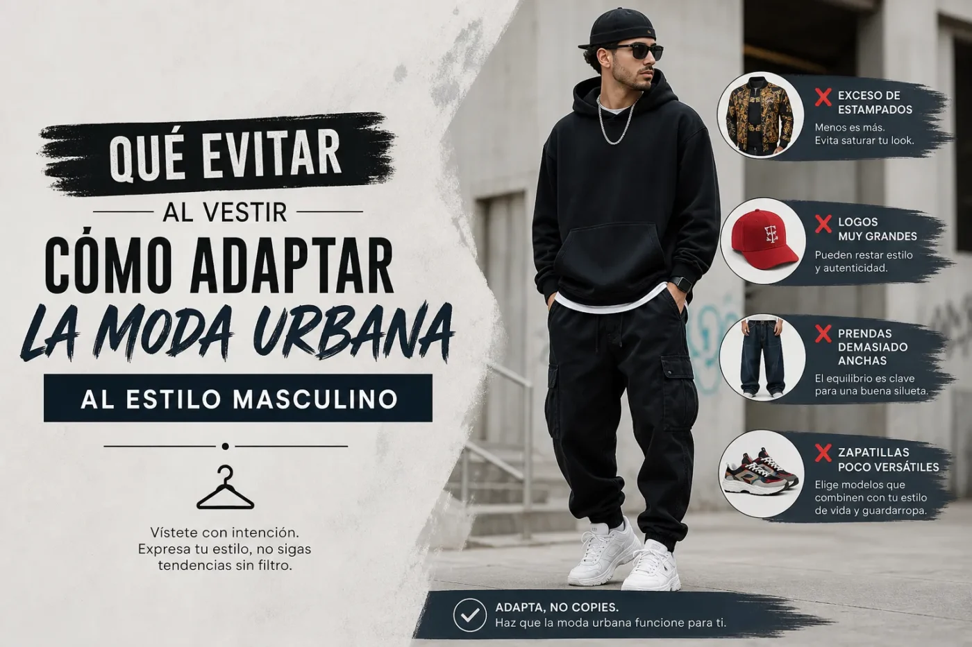 que-evitar-al-vestir-con-Como-adaptar-la-moda-urbana-al-estilo-masculino - ND - Noticiario Digital qué evitar al vestir con Cómo adaptar la moda urbana al estilo masculino