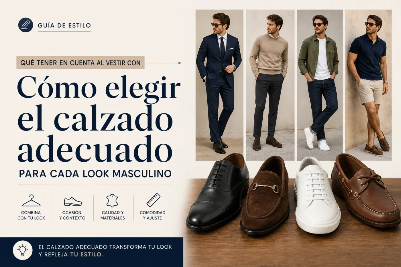que-tener-en-cuenta-al-vestir-con-Como-elegir-el-calzado-adecuado-para-cada-look-masculino - ND - Noticiario Digital qué tener en cuenta al vestir con Cómo elegir el calzado adecuado para cada look masculino